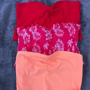 Tube top bundle (never worn)